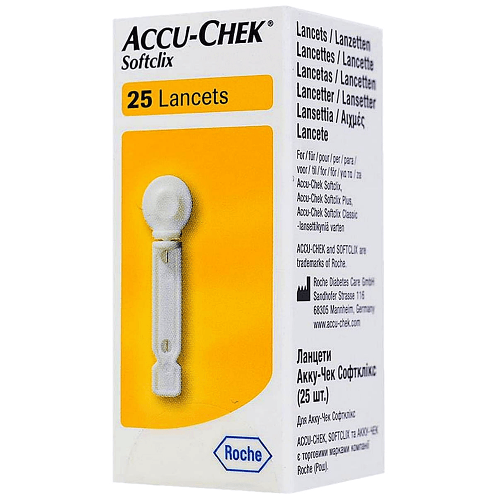 Lanceta Accu-chek Softclix Caixa Com 25 Unidades