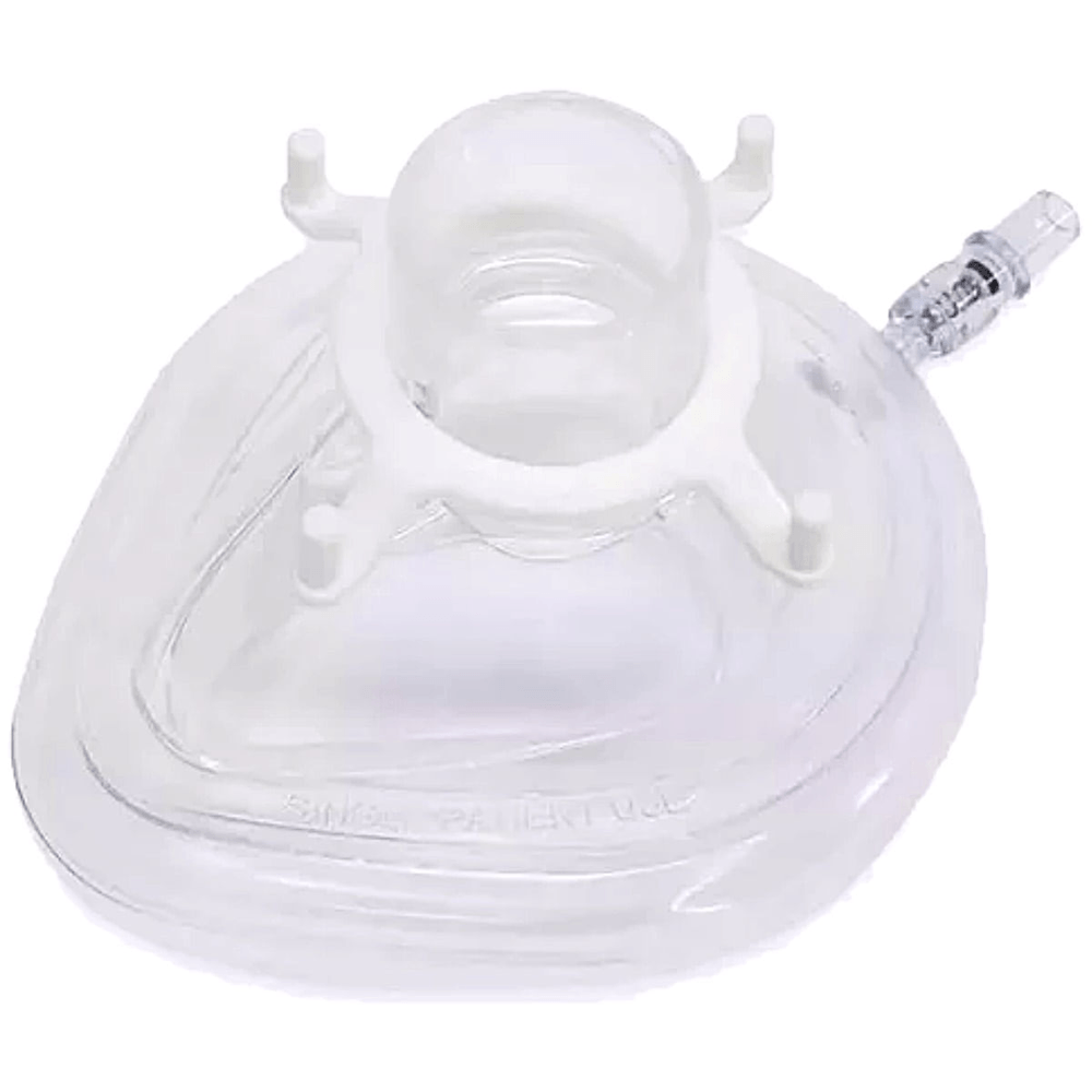 Máscara Facial Para Anestesia Haoxi Nr 0 Branca Recém-nato