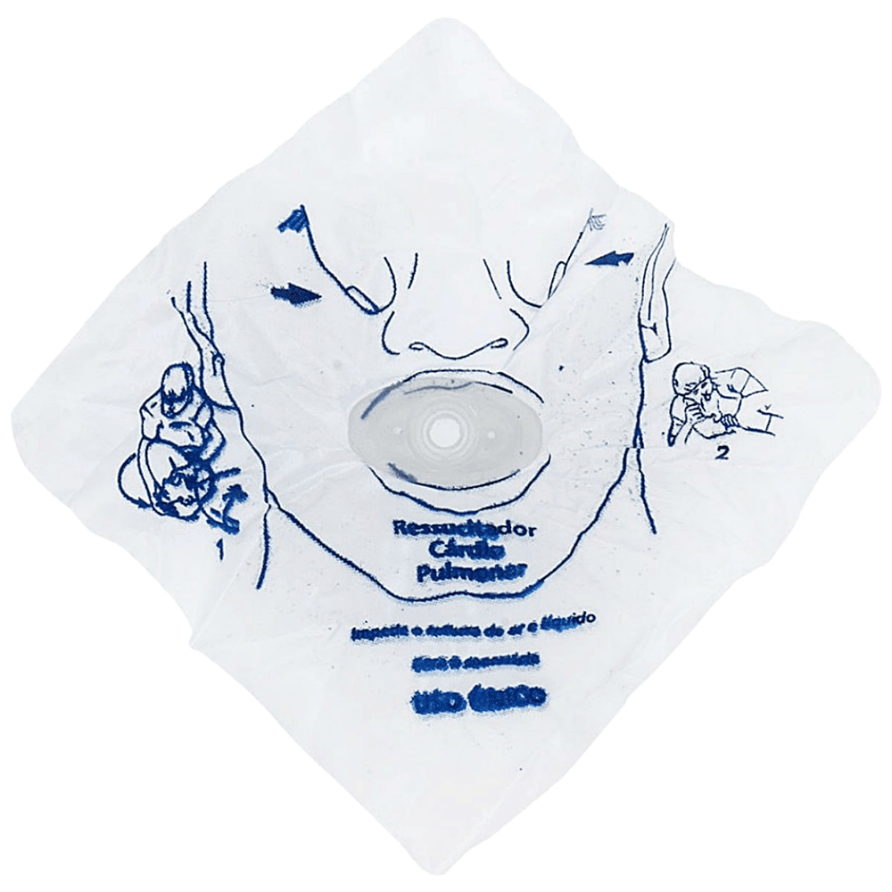 Máscara Rcp Boca A Boca Descartável Marimar Unidade