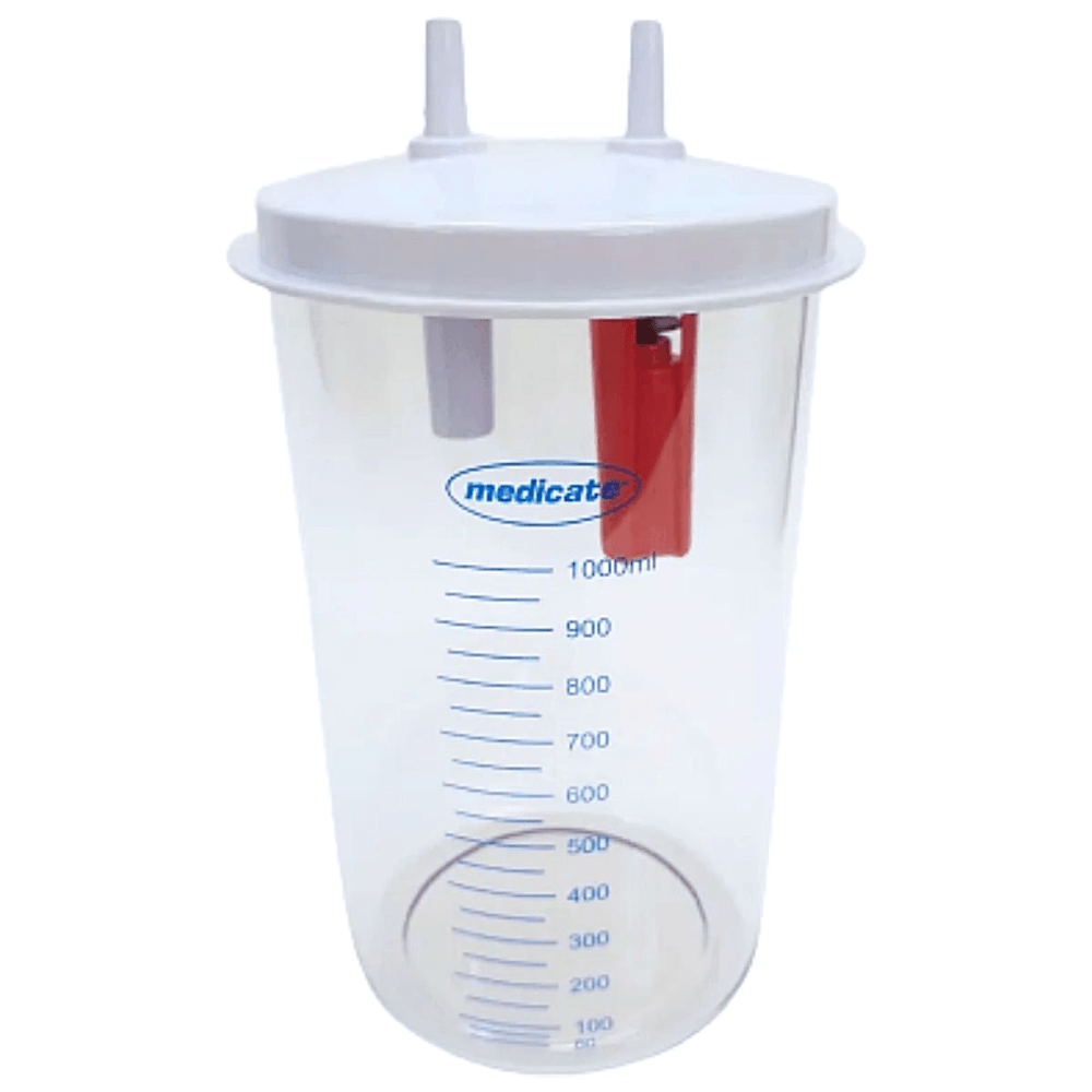 Frasco Coletor para aspirador MD100 1 litro com Tampa unidade