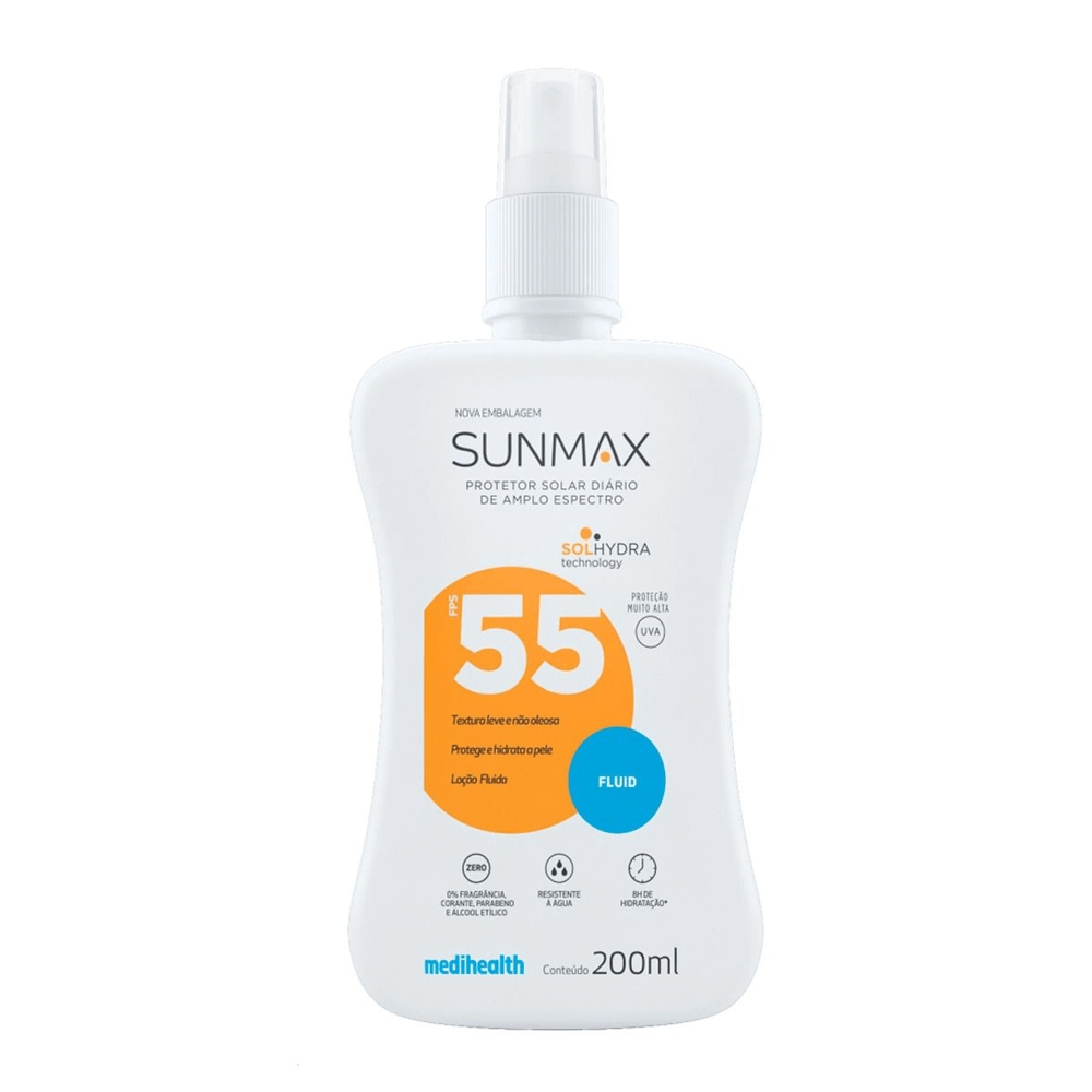 Fluid Fps 55 Sunmax  Protetor Solar 200ml
