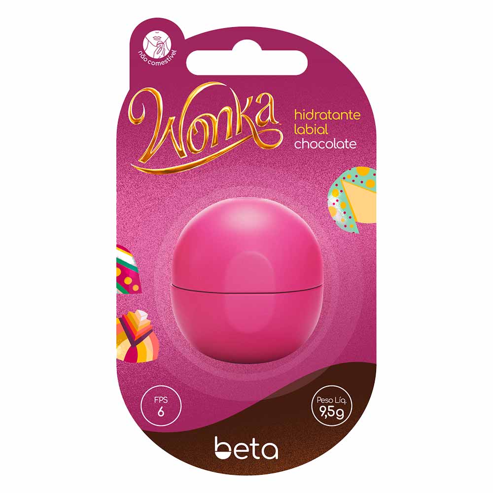 Hidratante Labial Beta Wonka Chocolate