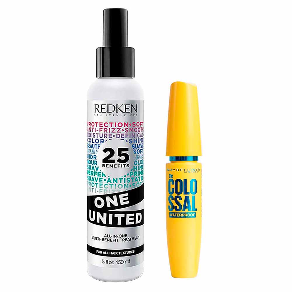 Kit Maybelline + Redken Máscara De Cílios The Colossal + Spray One United