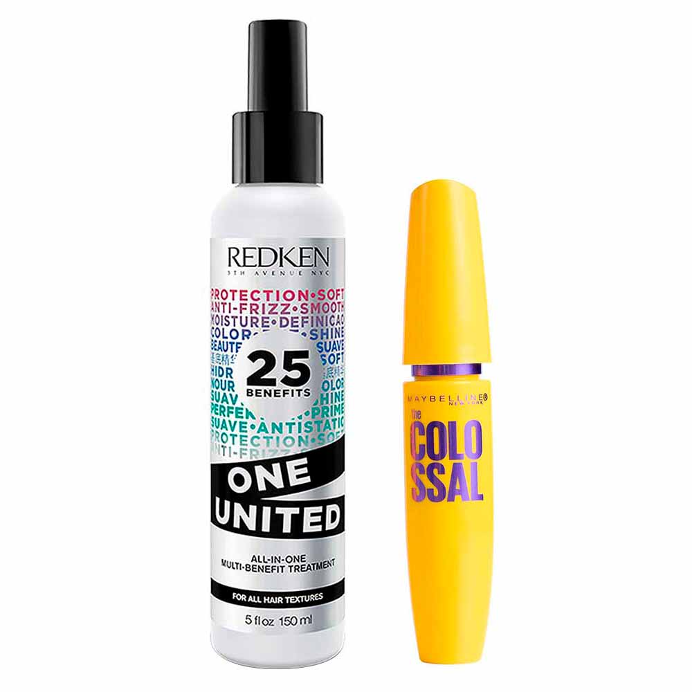 Kit Redken Máscara De Cílios The Colossal + Spray One United Maybelline