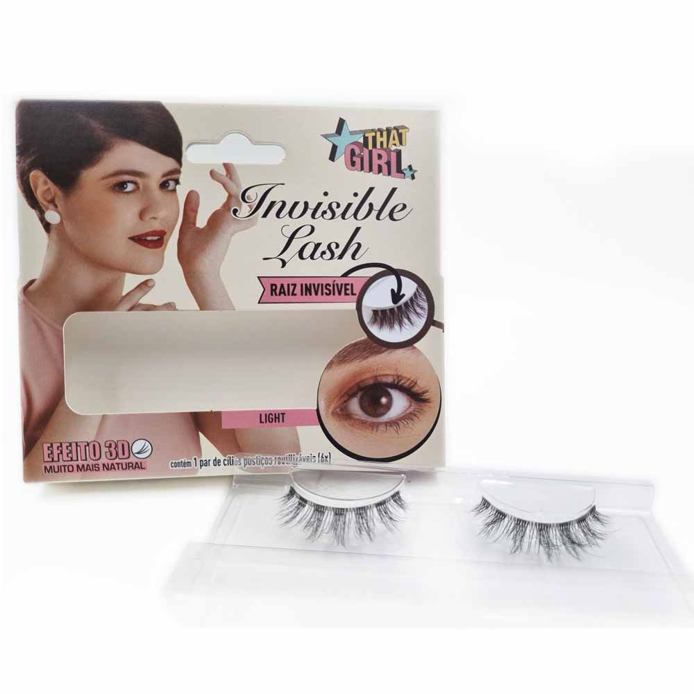 Cílios Postiços Invisible Lash 3D Light That Girl