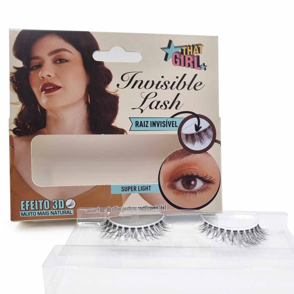 Cílios Postiços Invisible Lash 3D Super Light That Girl