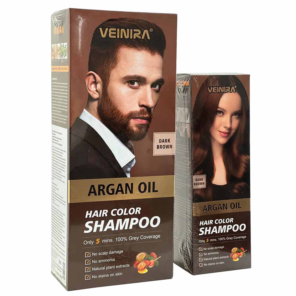 Shampoo Tonalizante Veinira Hair Tom Castanho Escuro