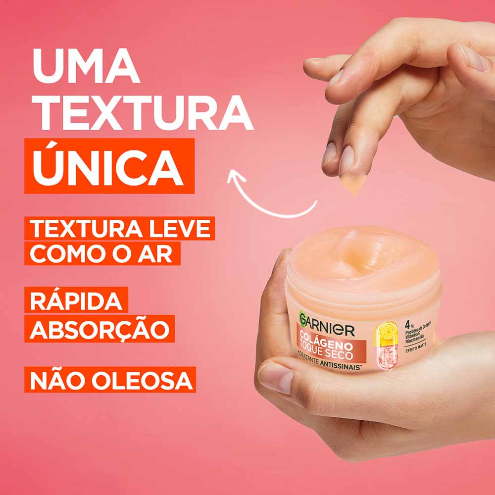 Hidratante Facial Antissinais Colágeno Toque Seco Garnier Skin 85g