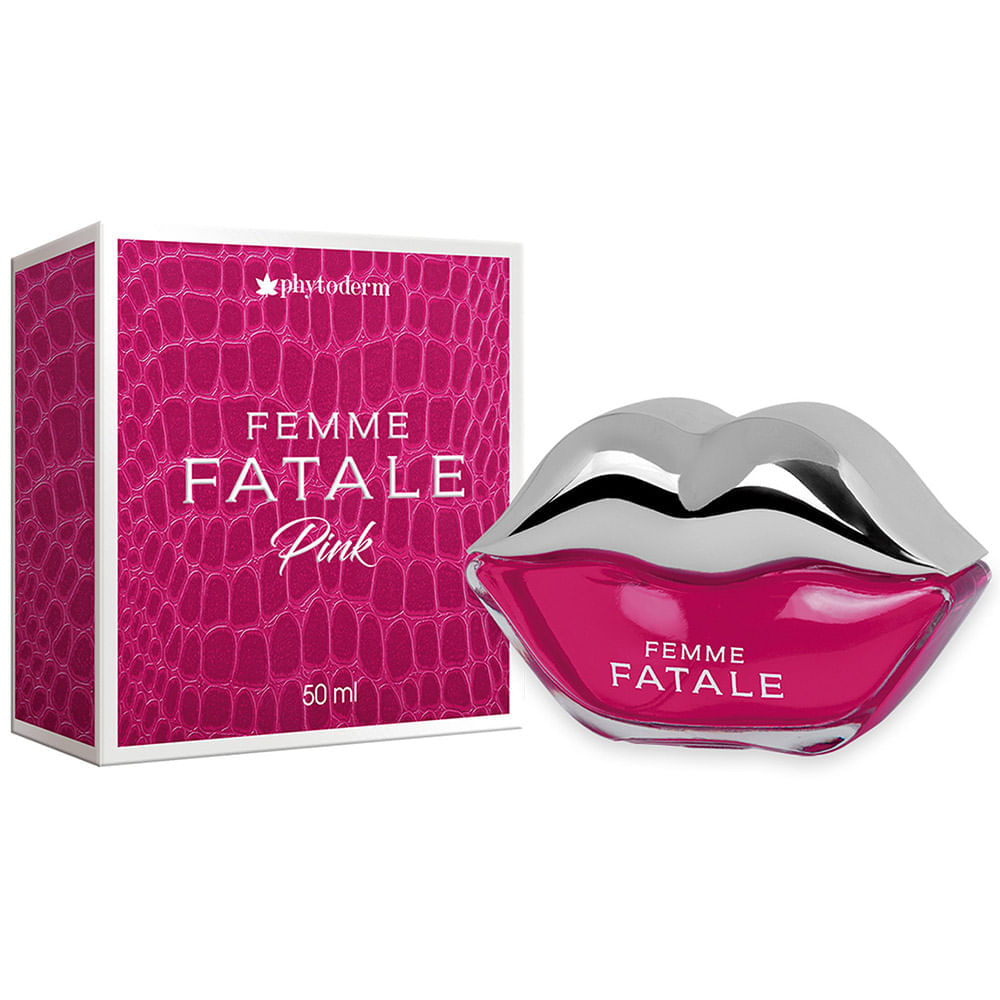 Perfume Feminino Deo Colônia  Femme Fatale Pink  Phytoderm 50ml