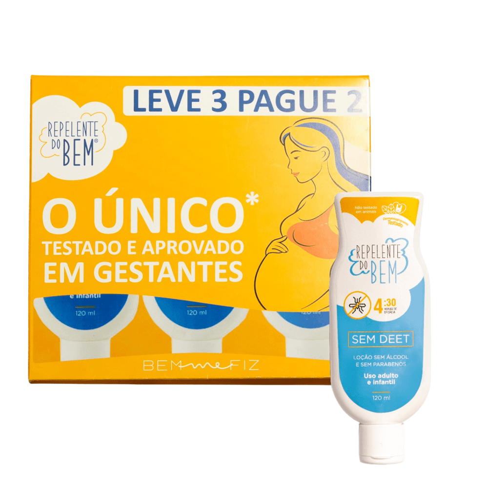 Kit Repelente Natural Para Gestante Sem Deet Leve 3 Pague 2 120ml