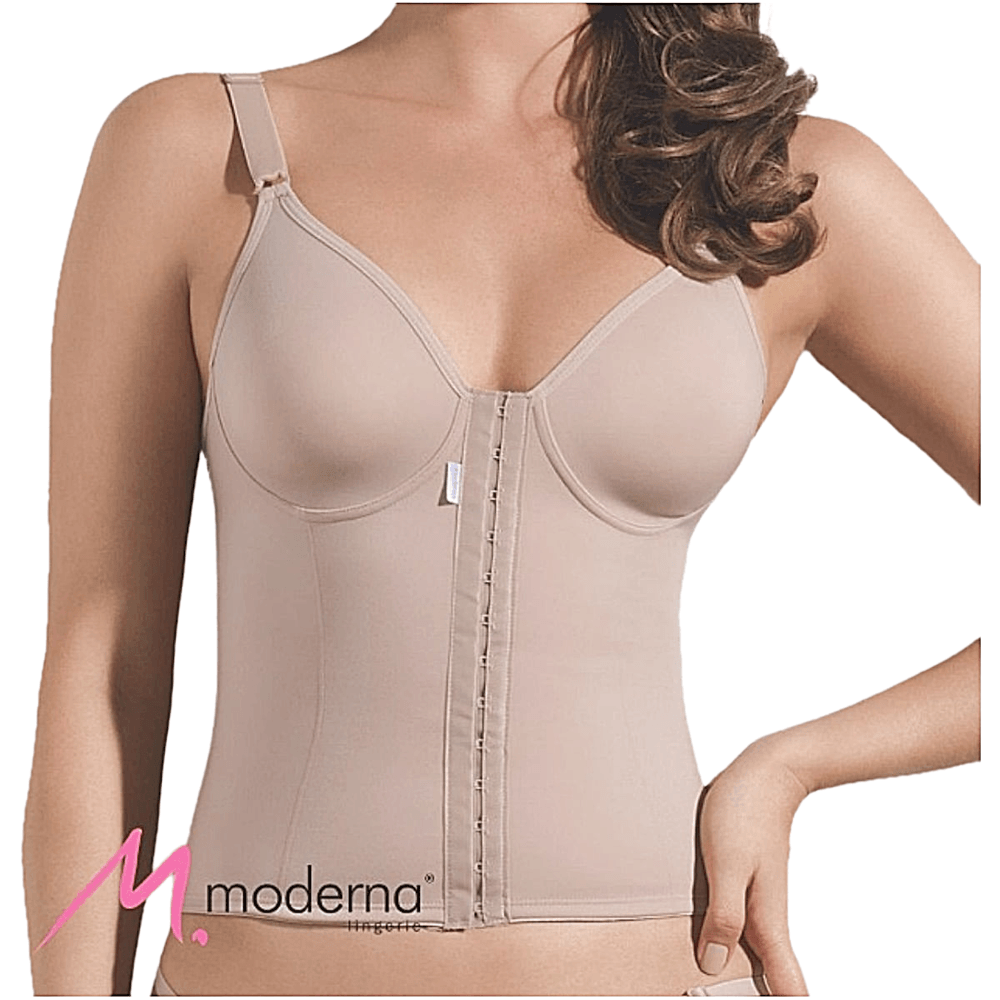 Corpete Feminino Com Abertura Frontal 3013 Cinta Moderna Tam 52 Chocolate