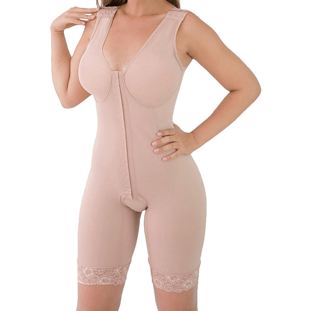 Cinta Compressiva Modeladora 1/2 Perna Mhm Tam 48 Bege