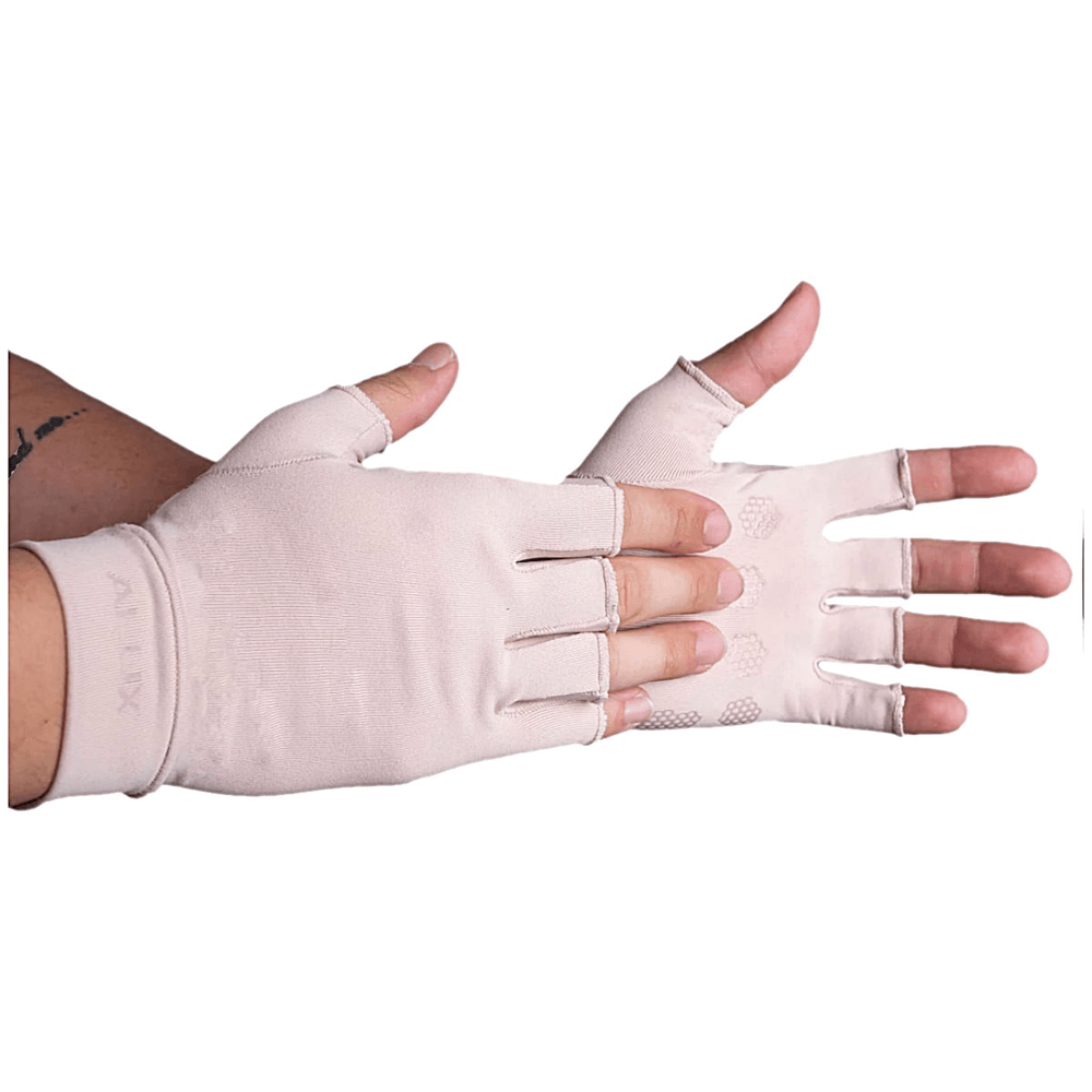 Luva Com Proteção Solar Alux Curta Cor Nude Tam G Par