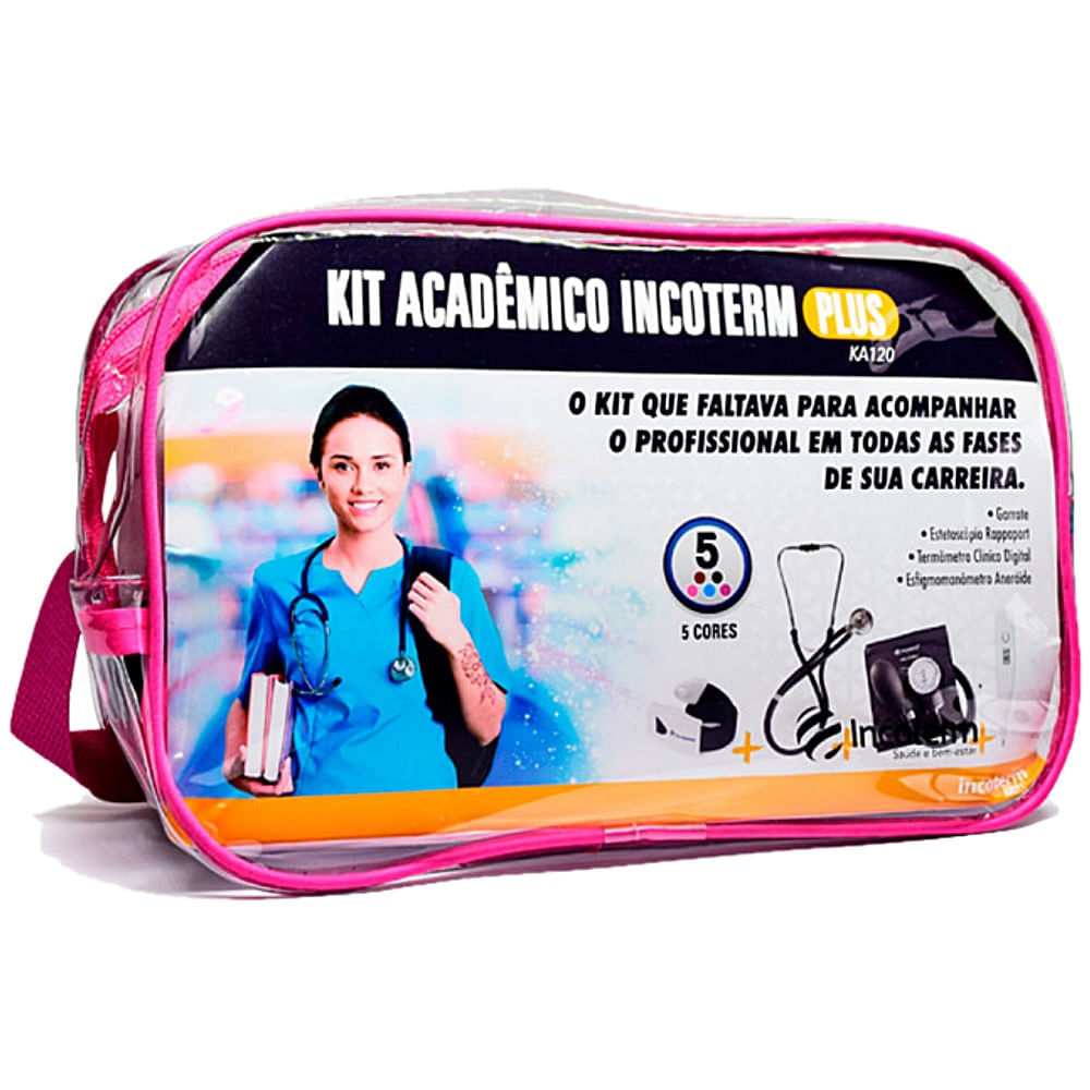 Kit Acadêmico Plus Incoterm KA120 Pink
