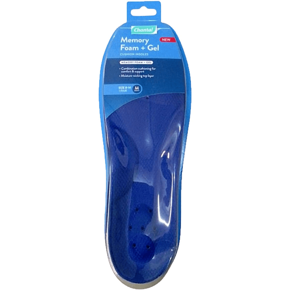 Palmilha Memory Foam Plus + Gel Chantal 39-45 Par