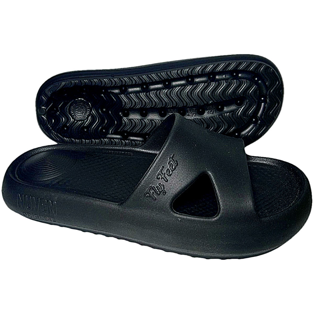 Sandália Ortopédica Fly Feet Nuvem Esporão Preta 41/42
