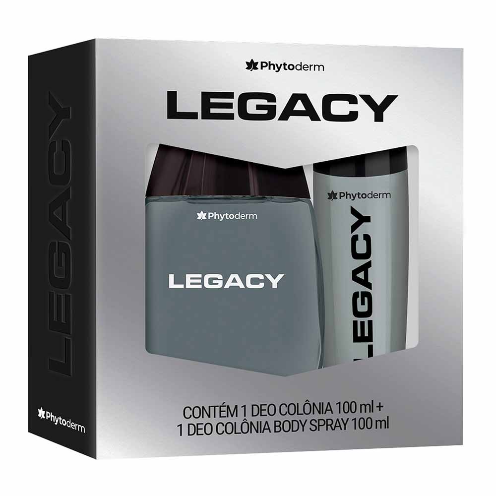 Kit Phytoderm Legacy Deo Colônia + Body Spray Masculino