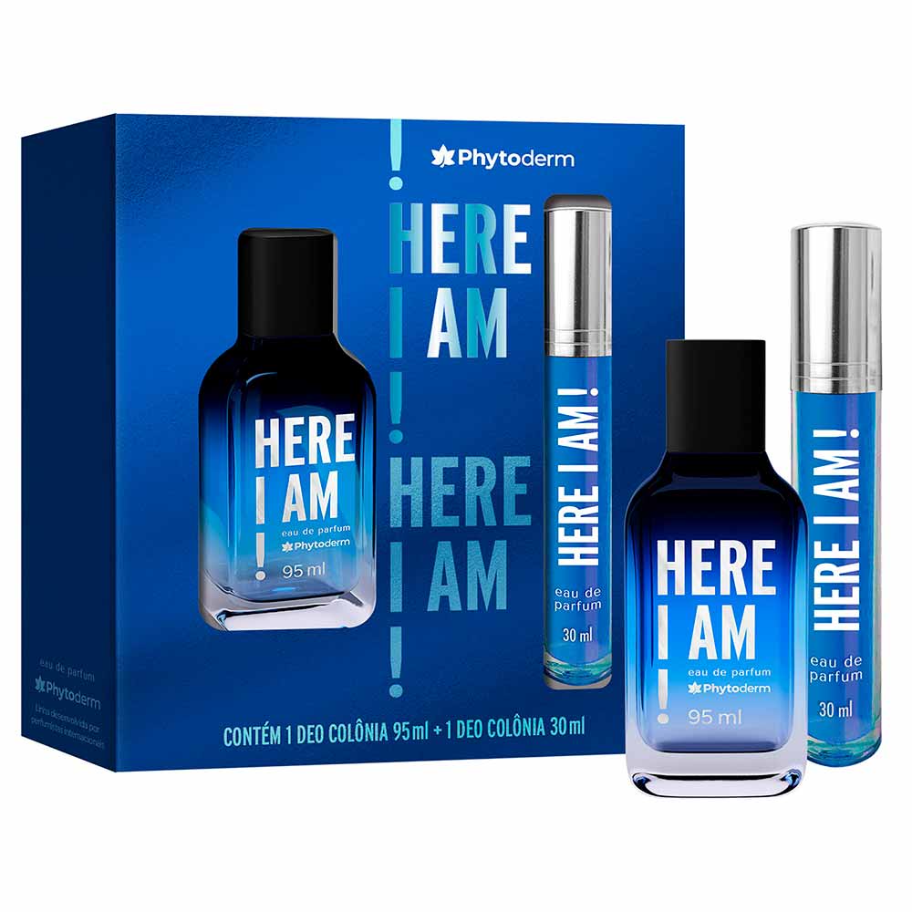 Kit Here I Am Phytoderm Eau De Toilette 95ml + Travel Size 30ml