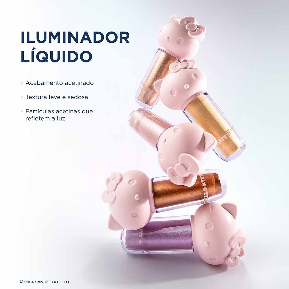 Iluminador Líquido Bruna Tavares Bt Hello Kitty Liquid Glow Cor Sugar