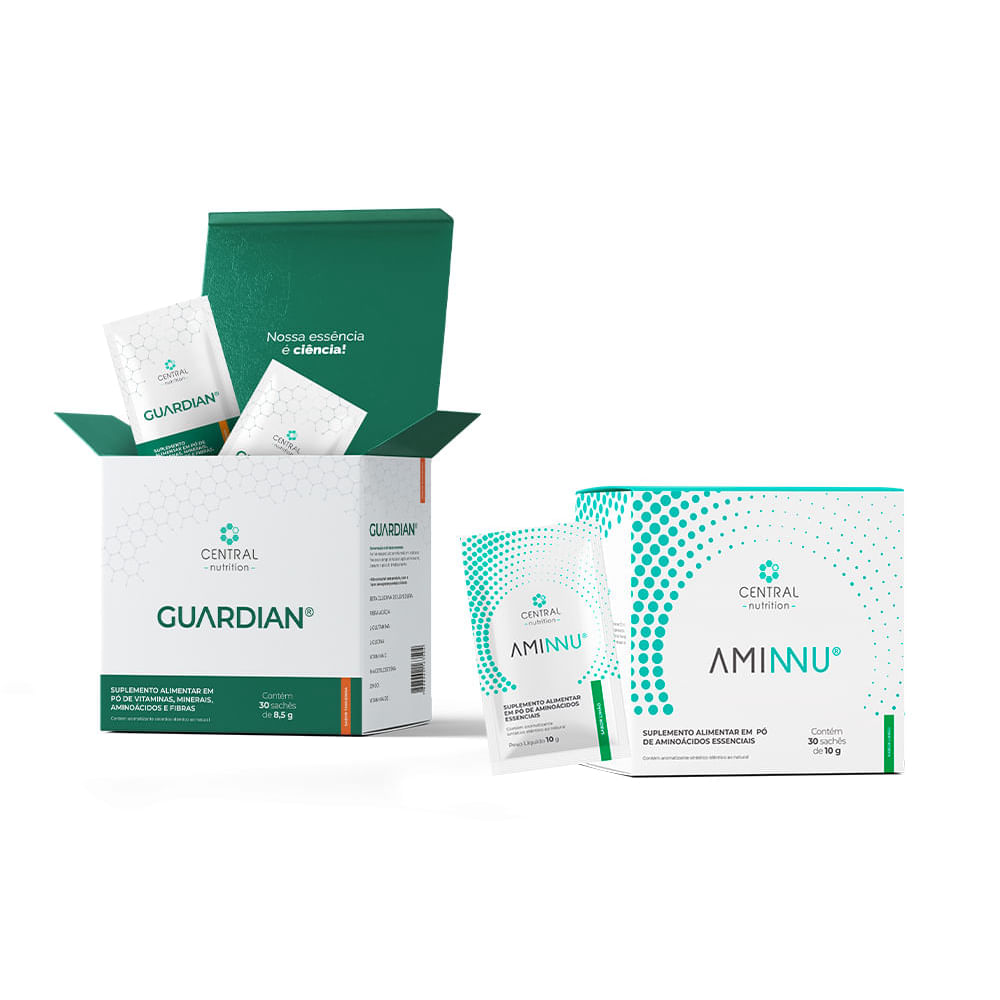 Protoocolo Preparação para uso de GLP- 1 GUARDIAN® Sabor Tangerina + AMINNU® Tradicional Sabor Limão