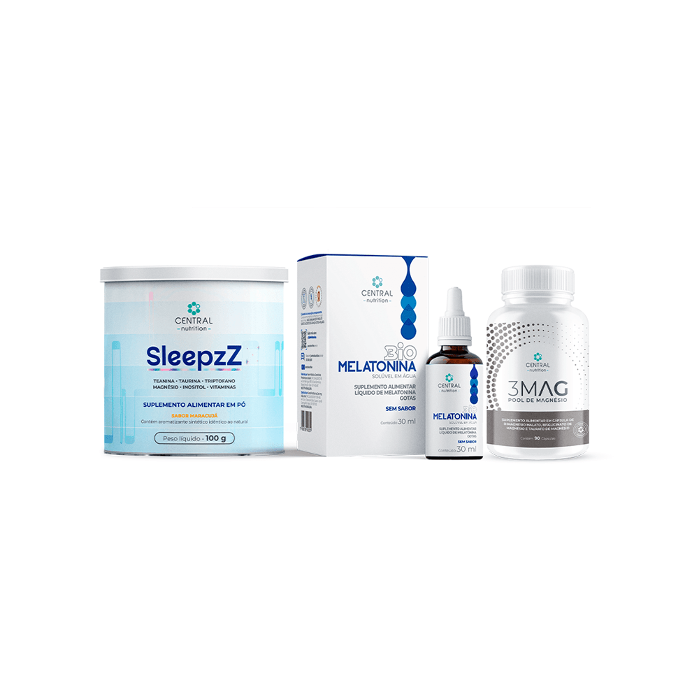 Protocolo Qualidade do Sono SleepzZ Sabor Maracujá + BioMelatonina Gotas + 3MAG