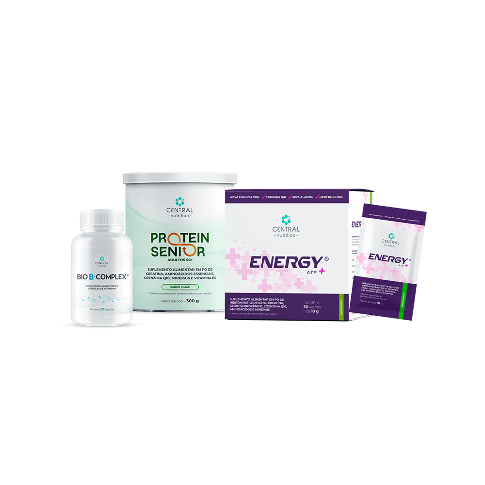 Protocolo Saúde E Vitalidade 50+ Protein Senior + Energy® Atp ✚ + Bio B-complex®