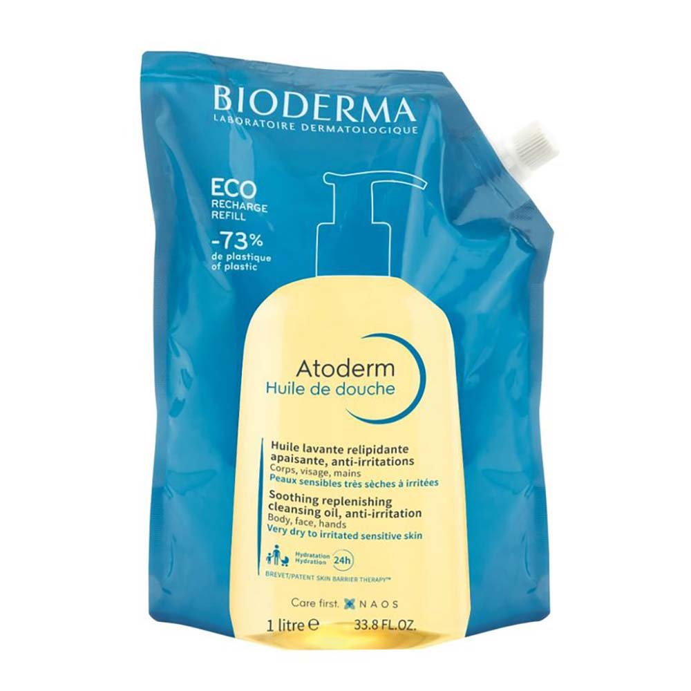 Refil Óleo De Banho Hidratante Atoderm Huile De Douche Bioderma 1l