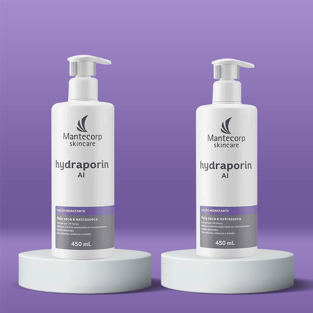 Hidratante Intensivo Corporal Hydraporin AI Mantecorp Skincare 450g 2 Unidades
