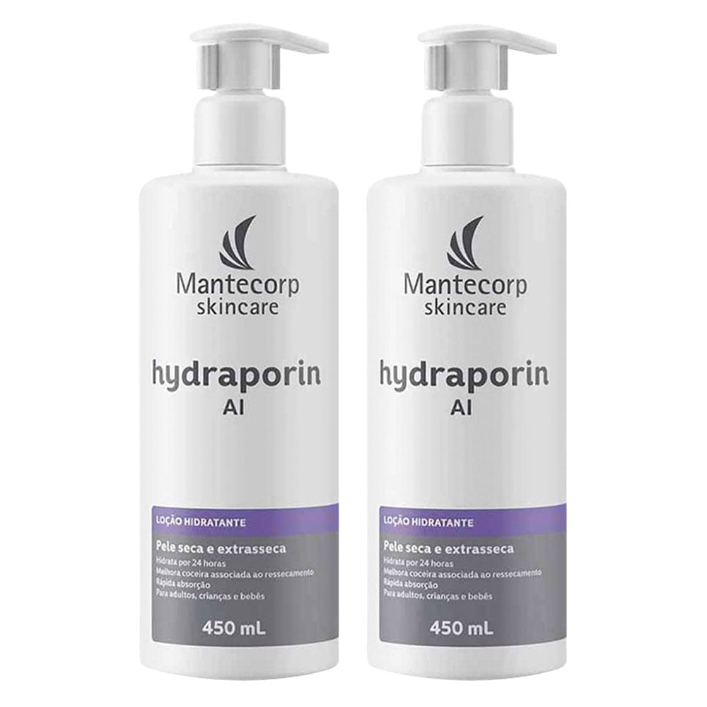 Hidratante Intensivo Corporal Hydraporin AI Mantecorp Skincare 450g 2 Unidades