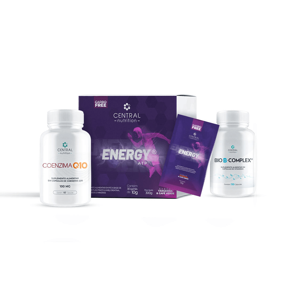 Protocolo Energia Duradoura Energy Atp® Tangerina + Coenzima Q10 200 Mg + Bio B-complex®