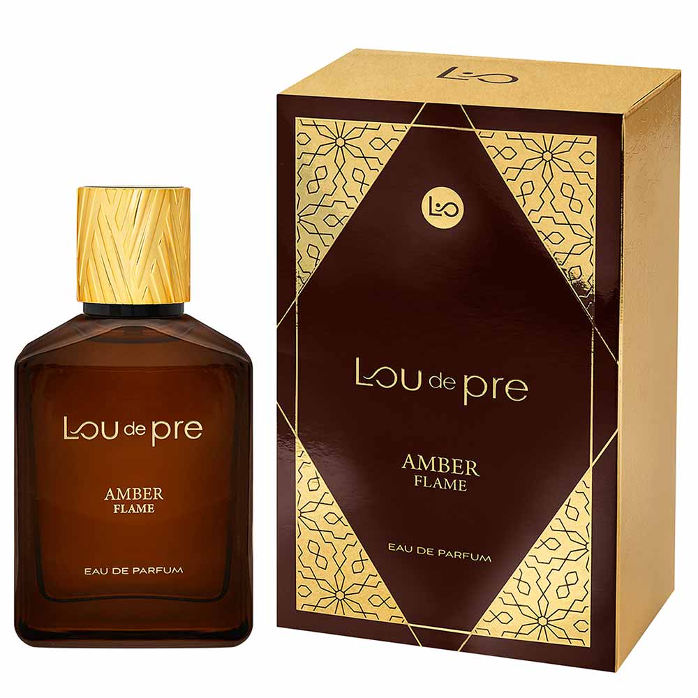 Perfume Masculino Amber Flame Lou de pre Eau de Parfum 90ml