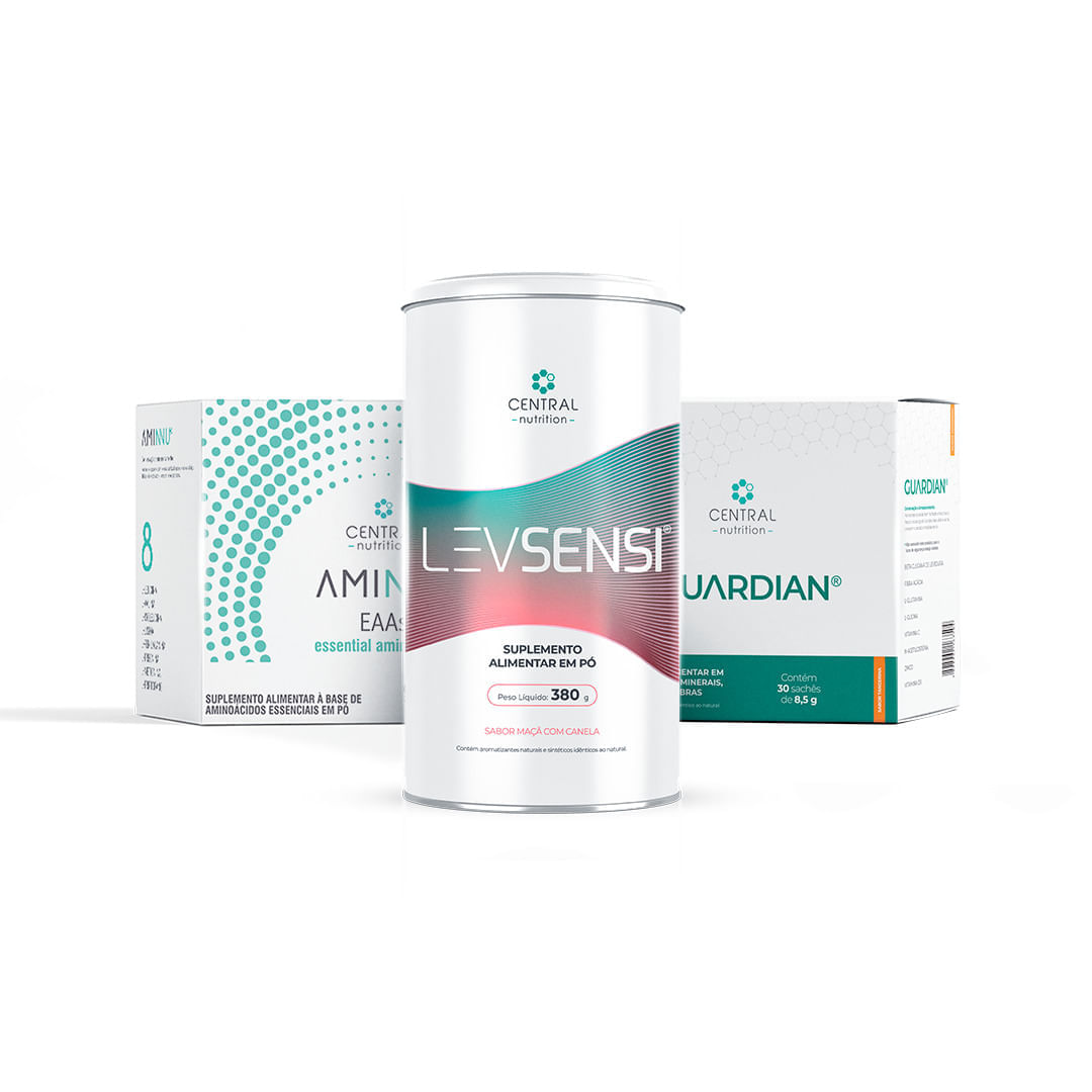 Protocolo Gerenciamento de Peso e Intestino | LEVSENSI® + AMINNU® Limão + GUARDIAN® Limão