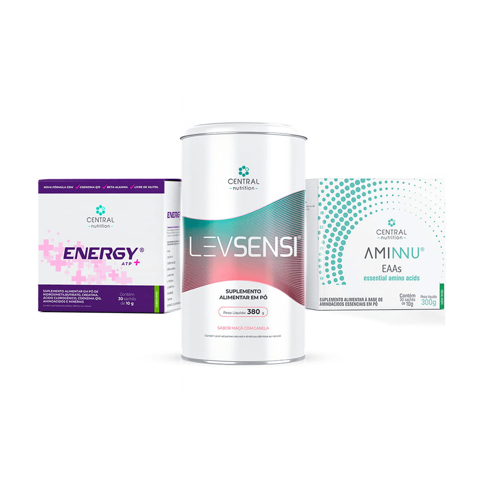 Protocolo Gerenciamento de Peso e Performance LEVSENSI® + AMINNU® Limão + ENERGY® ATP ✚ Limão