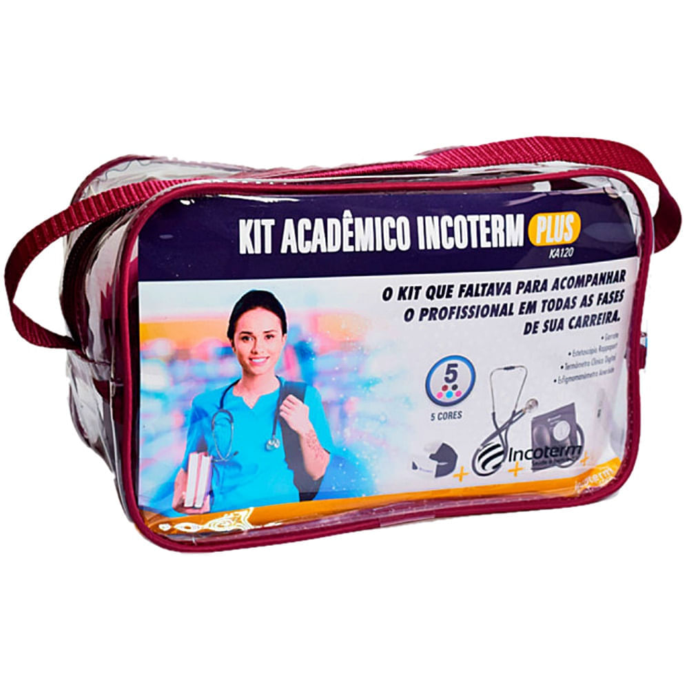 Kit Acadêmico Plus Incoterm Ka120 Bordô