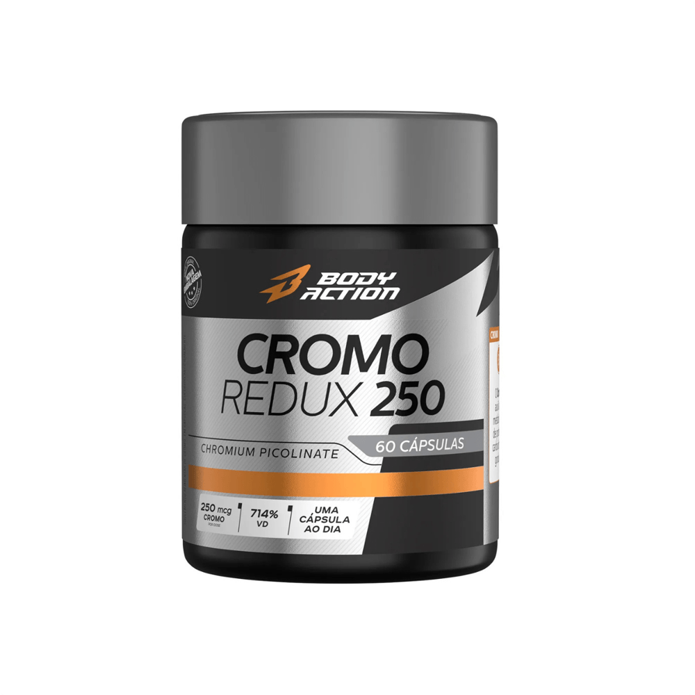 Suplemento Cromo Redux 250 Bodyaction 60 Cápsulas