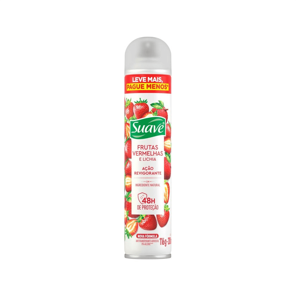 Desodorante Aerosol Suave Frutas Vermelhas 200ml