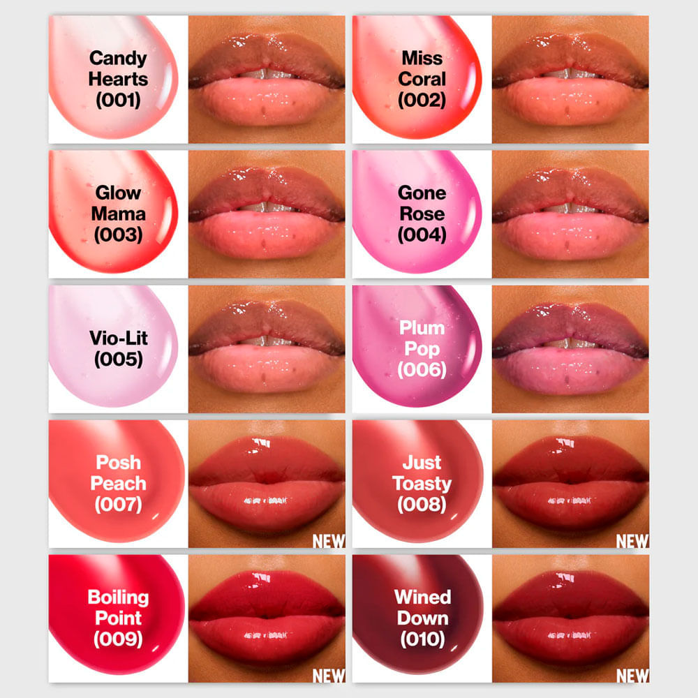 Óleo Labial Revlon Super Lustrous Glimmer Cor Plum Pop