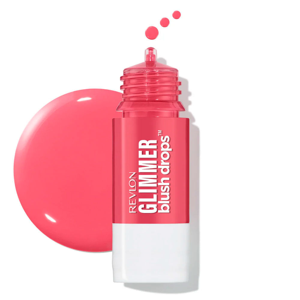 Blush em Gotas Revlon Glimmer Blush Drops 9,4 ml Cor Pink It Over