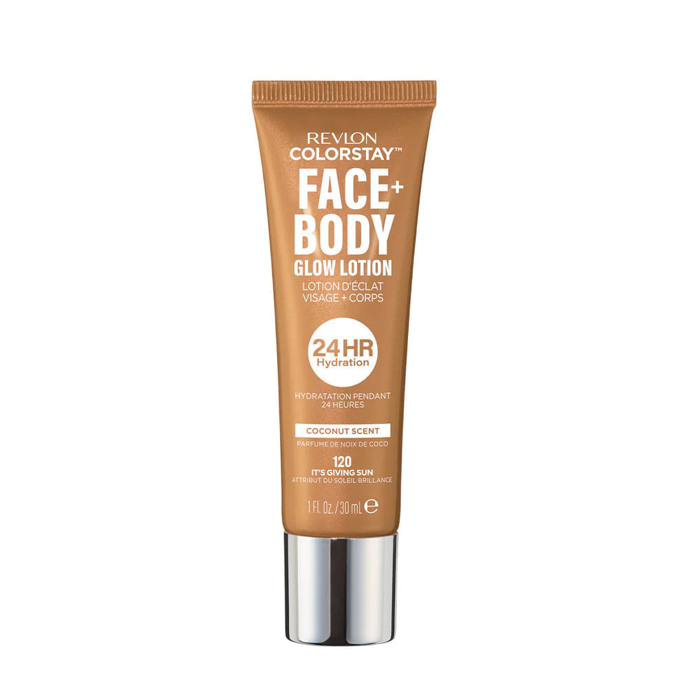 Iluminador Revlon ColorStay Face + Body Glow Lotion 30ml Cor It's Giving Sun 120