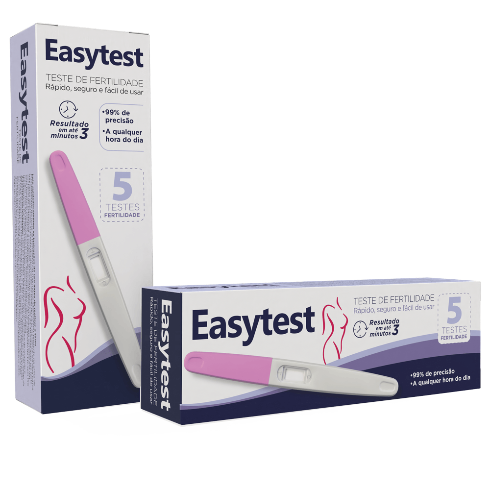 Teste de Fertilidade Easytest com 5 Canetas