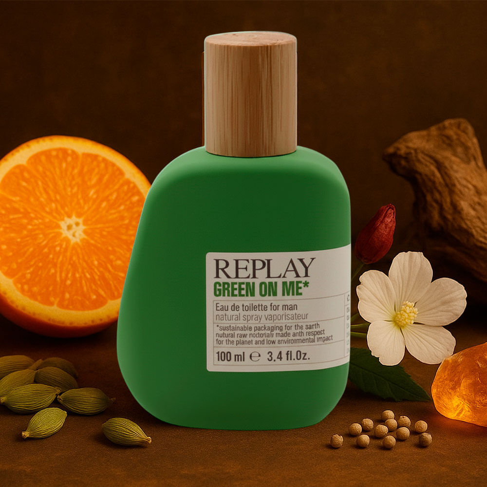 Perfume Masculino Green On Me Eau de Toilette Replay 100ml
