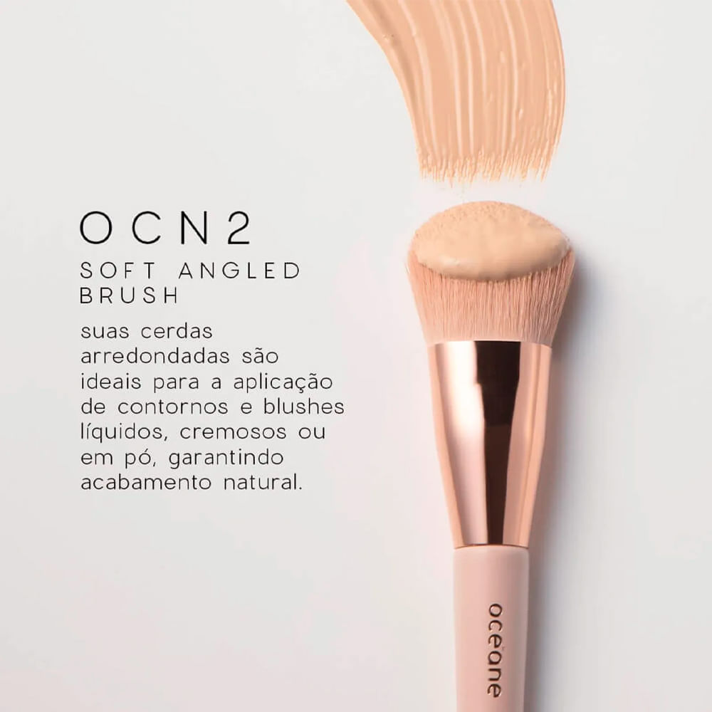 Kit Pincéis Océane Mini Brush Coral 5 Unidades