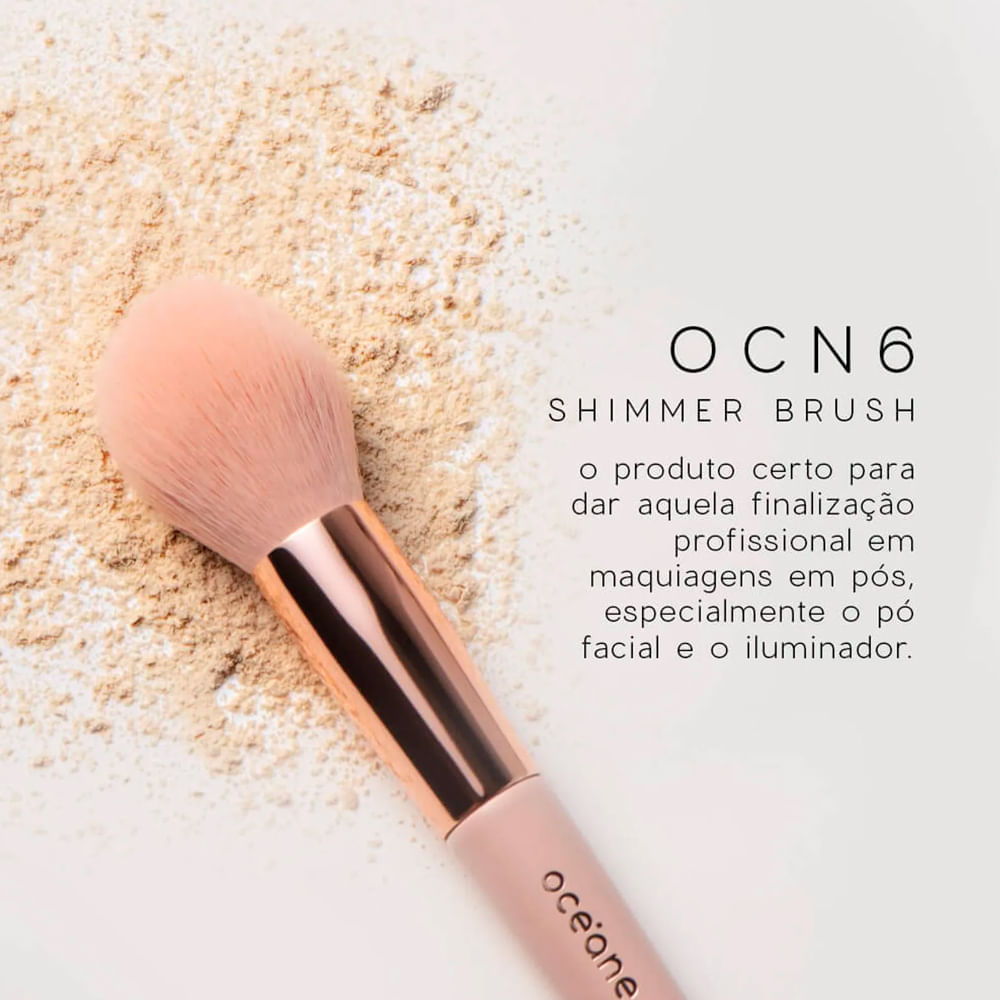 Kit Pincéis Océane Mini Brush Coral 5 Unidades