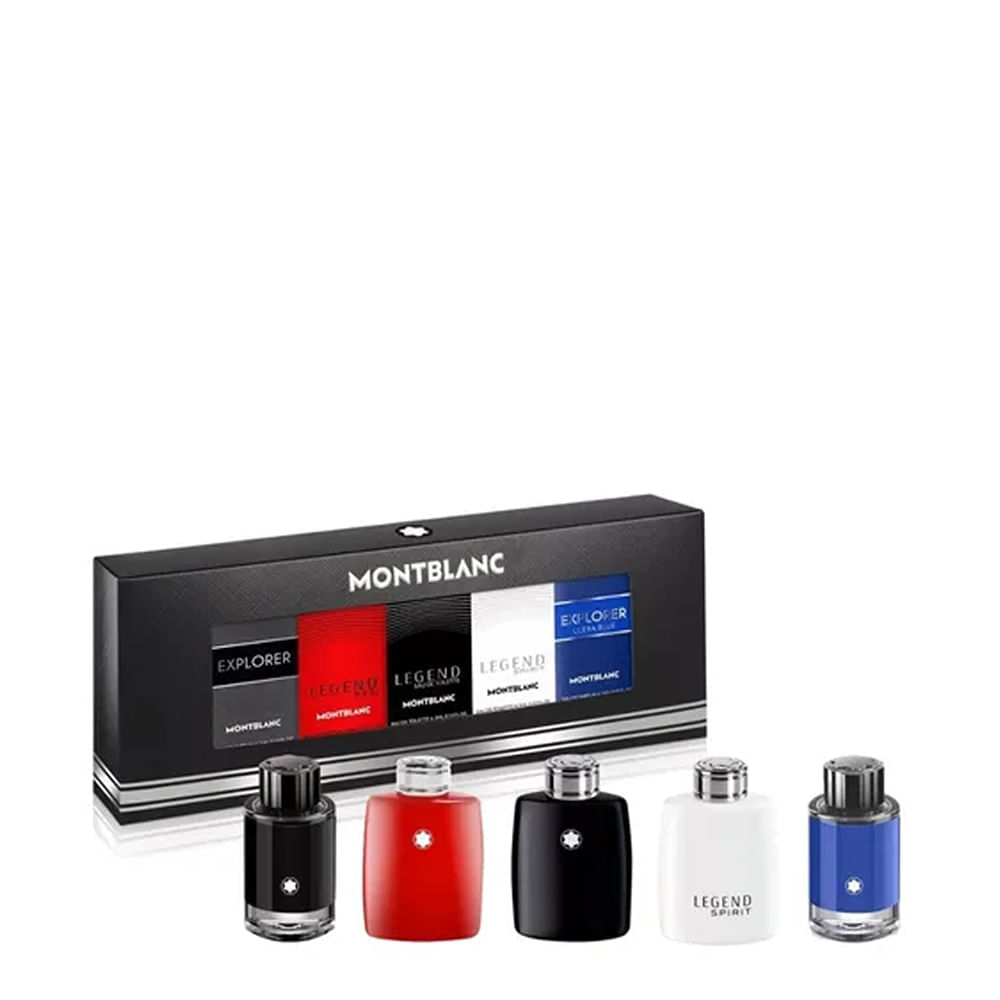 Kit Montblanc Perfumes Masculino em Miniaturas Collection 5 Unidades 4,5ml