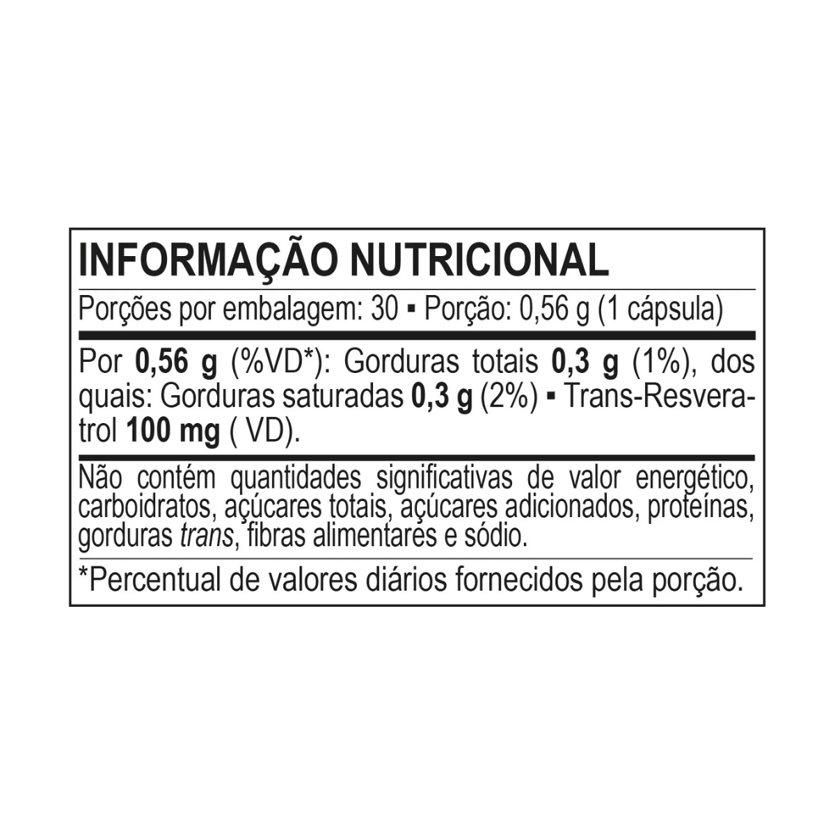 Resveratrol Bodyaction 30 Cápsulas