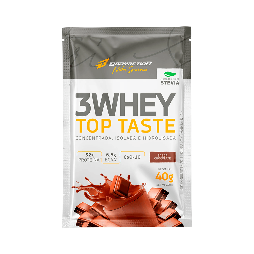 Sachê Whey 3w Top Taste Bodyaction Chocolate 40g