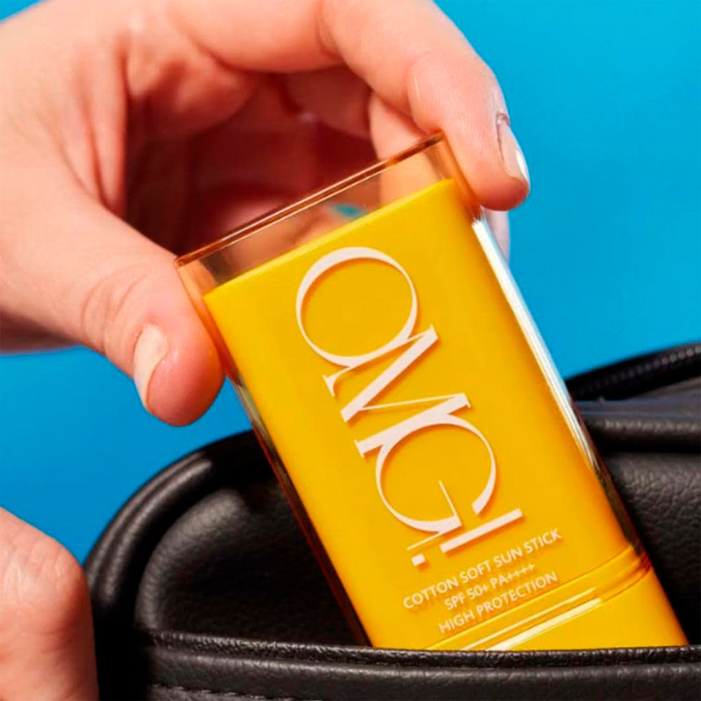 Protetor Solar em Bastão Cotton Soft Sun Stick SPF50 OMG! 19g