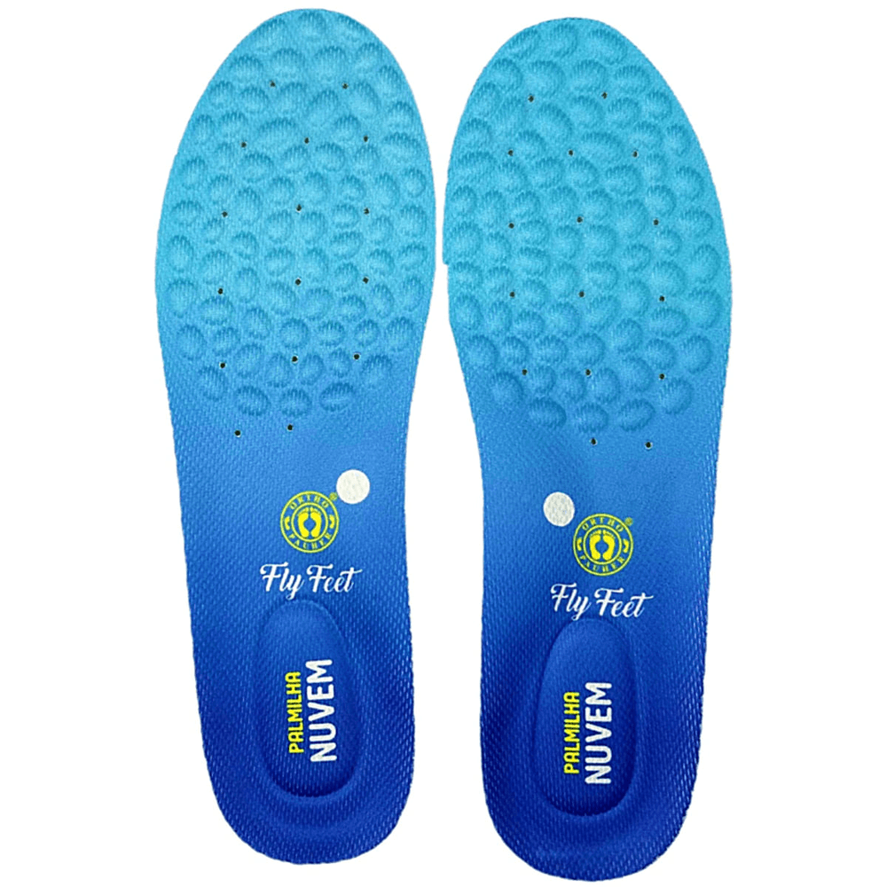 Palmilha Ortopédica Fly Feet Nuvem Tamanho Ortho Pauher 37/38