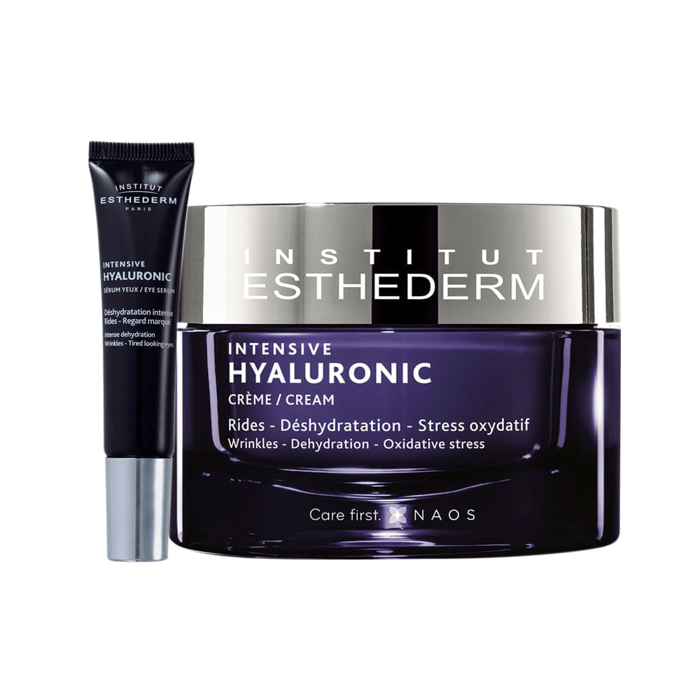 Kit Esthederm Intensive Hyaluronic Sérum Para Olhos 15ml + Creme Facial Anti-idade 50ml