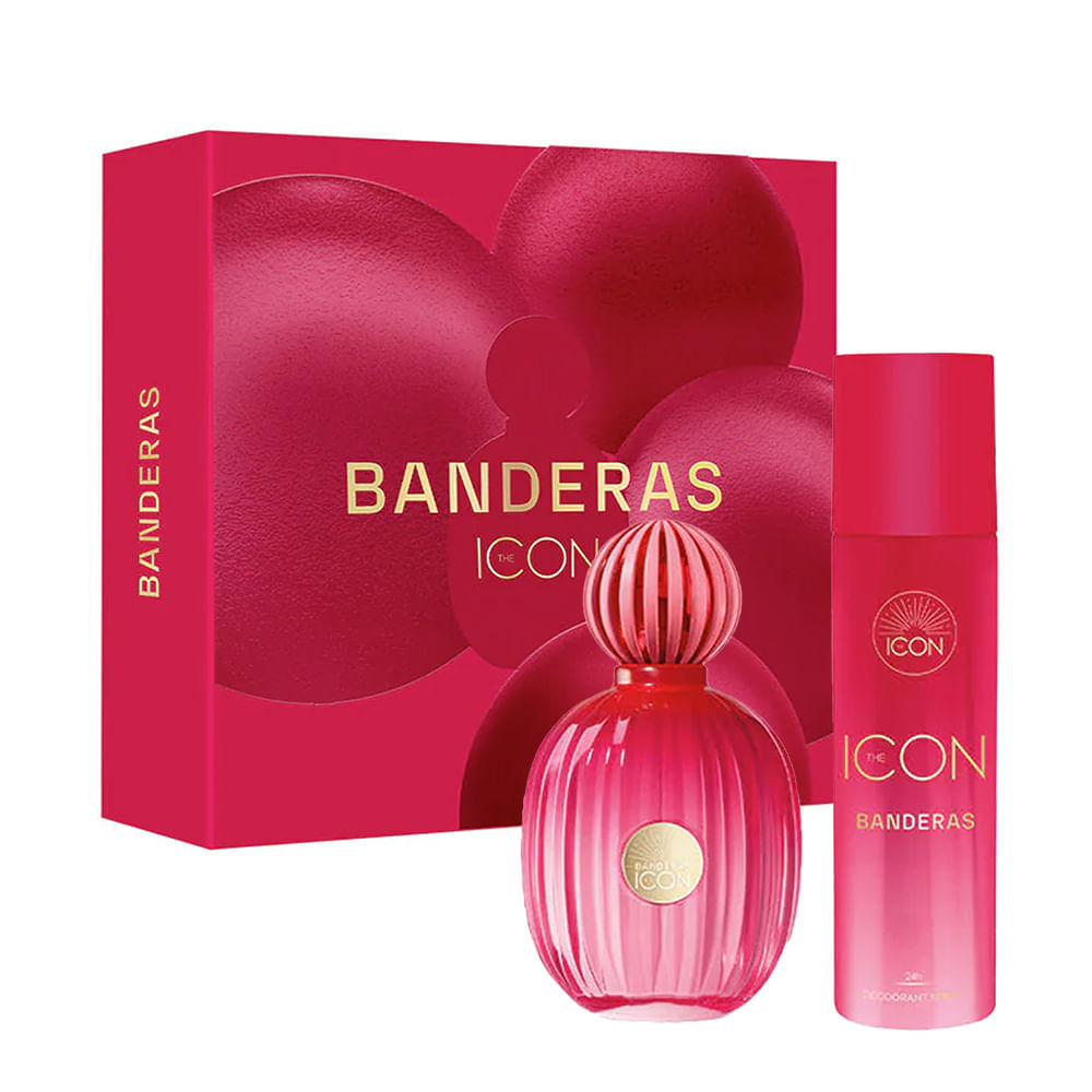 Kit Banderas The Icon Feminino Eau De Parfum 100ml + Deo 150ml